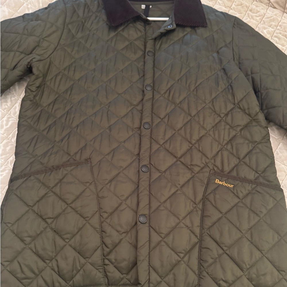 Barbour Men's Quilted Jacket - Olive Green